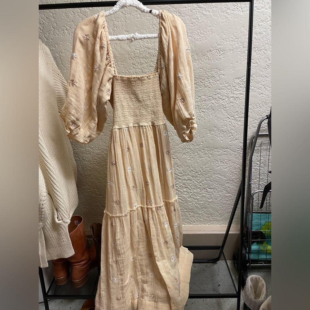 free people dahlia embroidered maxi dress